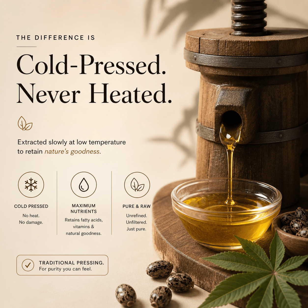 100% Cold Pressed Castor Oil - ReEarthy