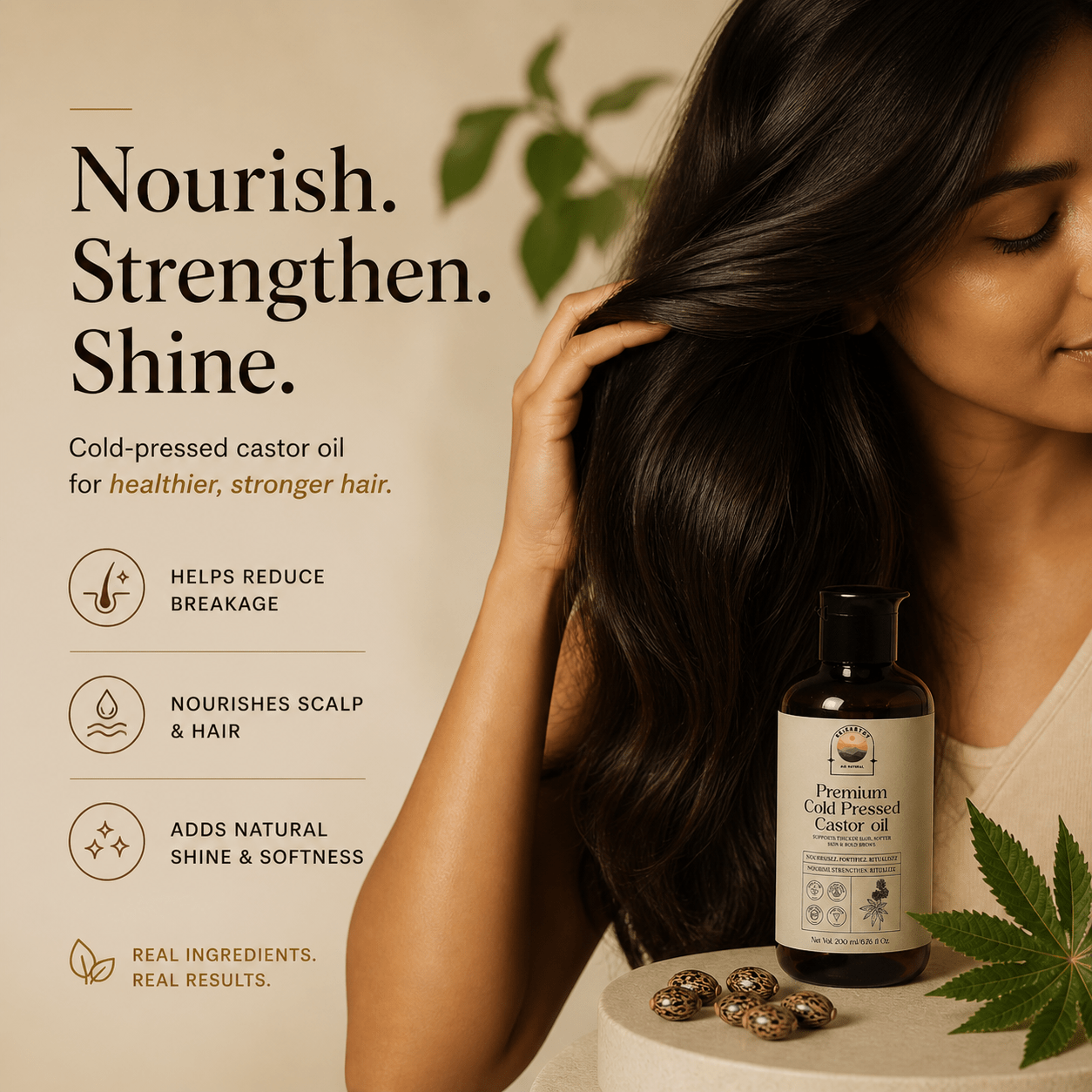 100% Cold Pressed Castor Oil - ReEarthy