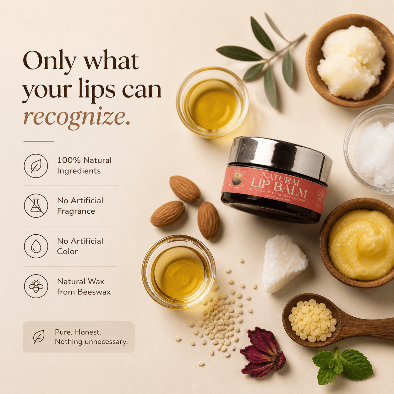 Natural Lip Balm (A2 Ghee Infused) - ReEarthy