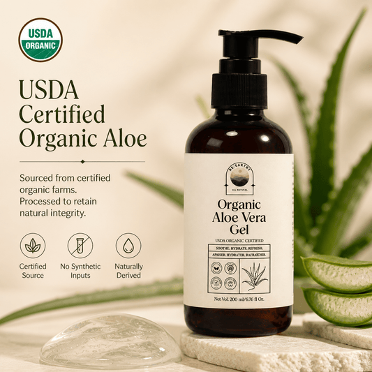 Organic Aloe Vera Deep Hydration & Soothing Gel - ReEarthy