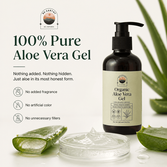 Organic Aloe Vera Deep Hydration & Soothing Gel - ReEarthy